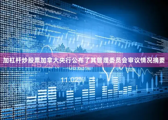 加杠杆炒股票加拿大央行公布了其管理委员会审议情况摘要